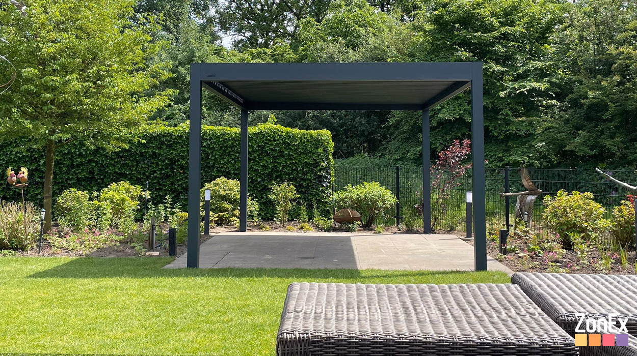 ZONEX 2024 vrijstaand lamellendak overkapping woning enschede 1