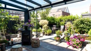 Zonex overkapping glazen dak
